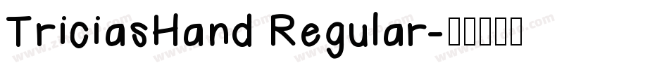 TriciasHand Regular字体转换
